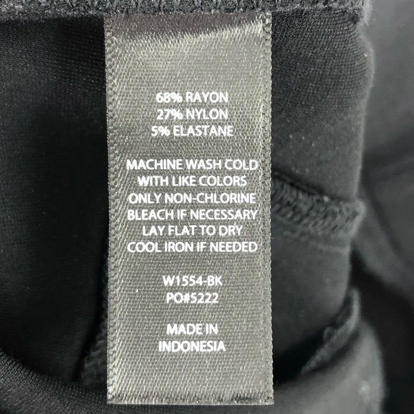 Betabrand Dress pant Yoga Pants Slim Leg Black Stretch Pull On Medium Petite - Picture 5 of 9